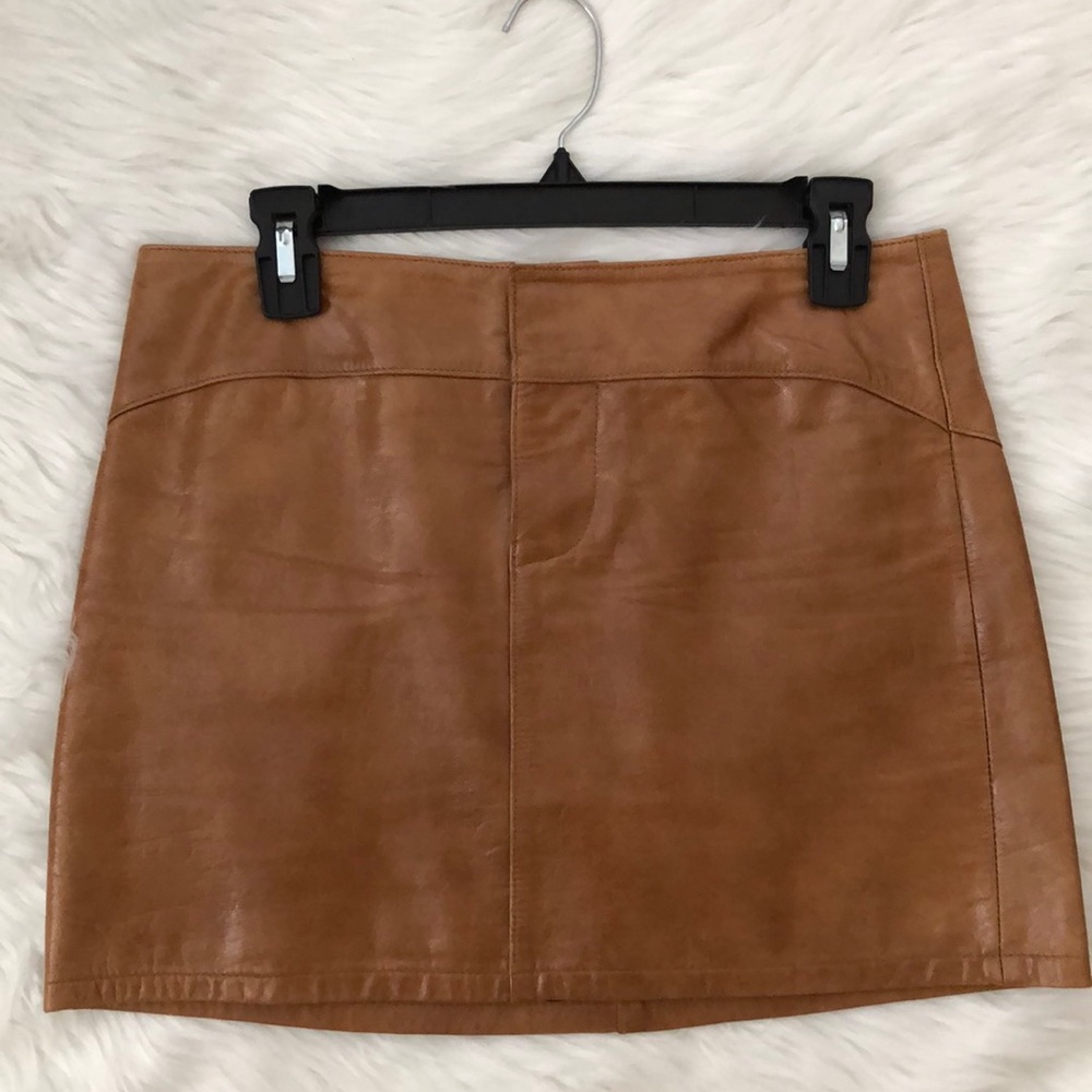 Gap Leather Mini Skirt